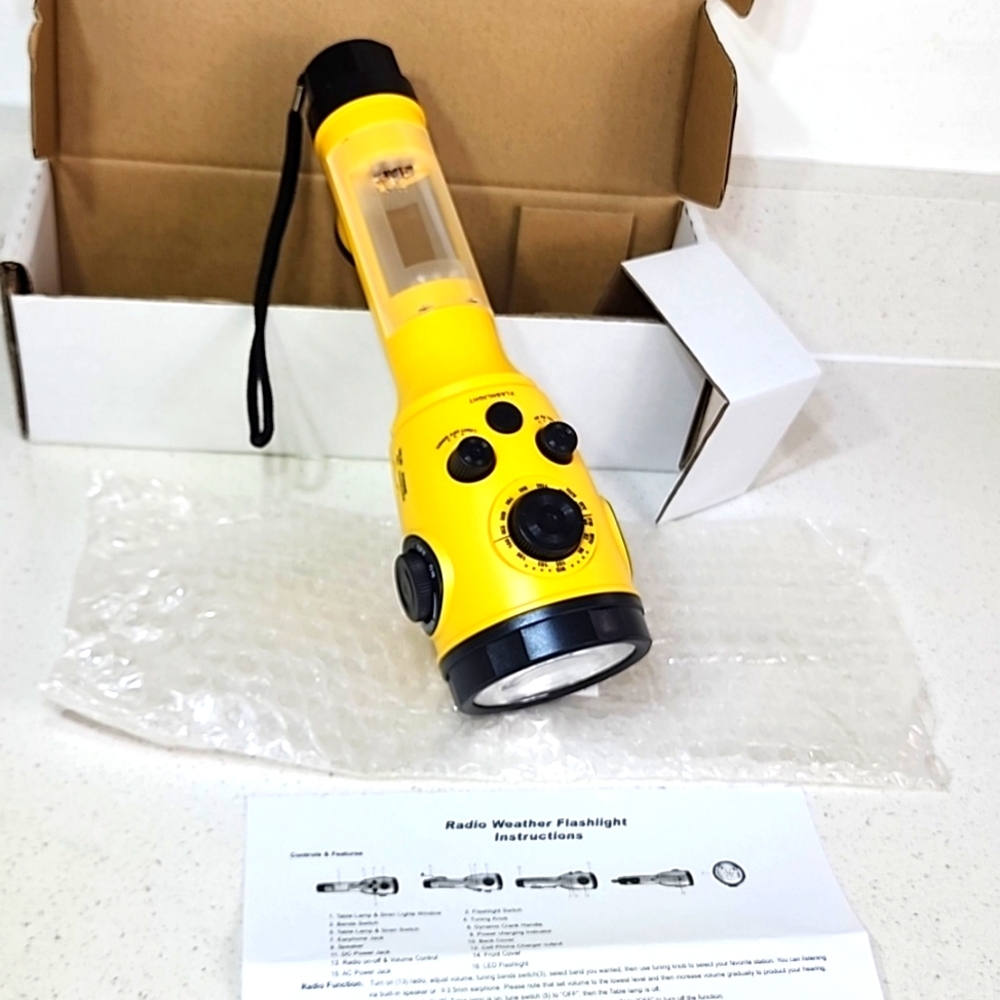 Radio Weather Flashlight NEW in box
